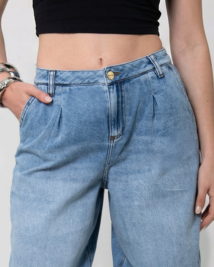 Jean Barrel Azul Medio