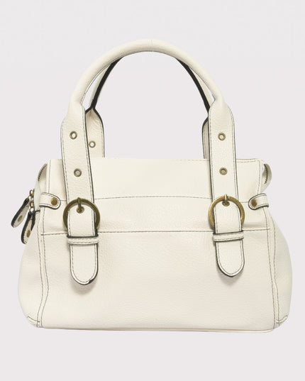 Bolso Satchel Texturizado con Charm Frutal