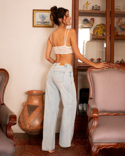 Jean Wide leg extra largo claro
