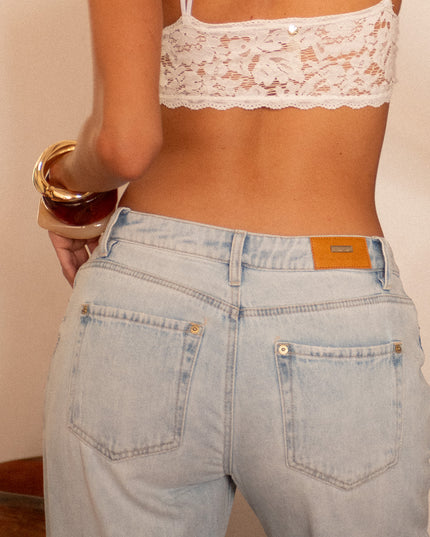 Jean Wide leg extra largo claro