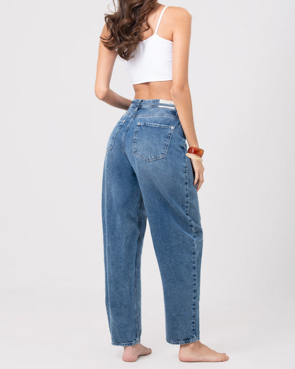 Jean Baggy azul medio