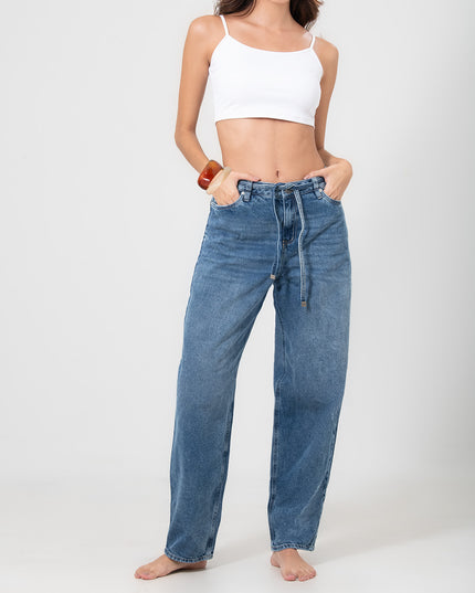 Jean Baggy azul medio