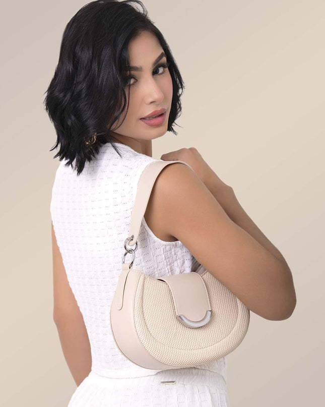 Bolso Hombro beige
