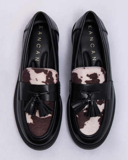 Mocasines cow print