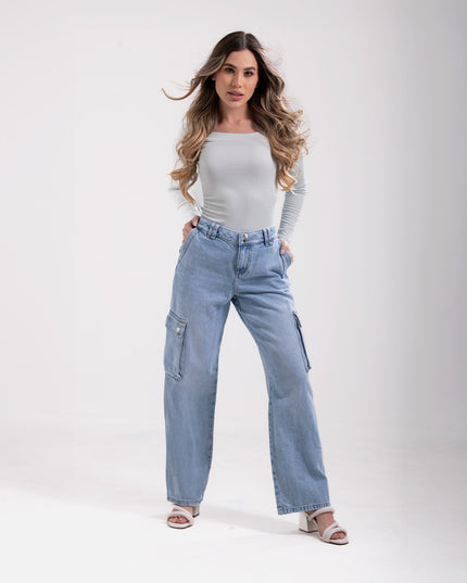 Blusa Manga larga verde menta