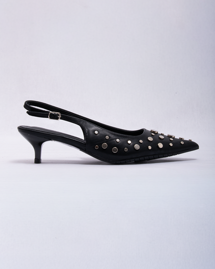 Stilettos negro con taches