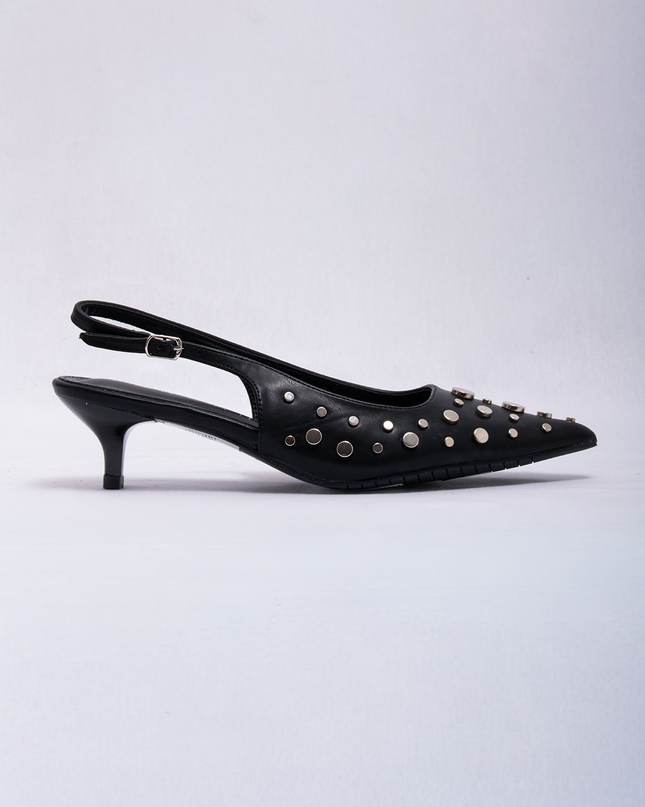 Stilettos negro con taches