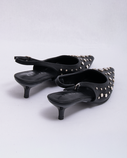 Stilettos negro con taches