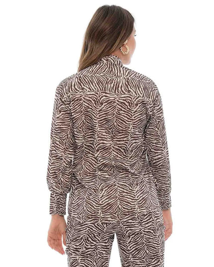 Camisa estampada animal print