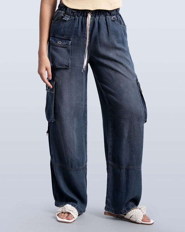 Pantalon cargo medio