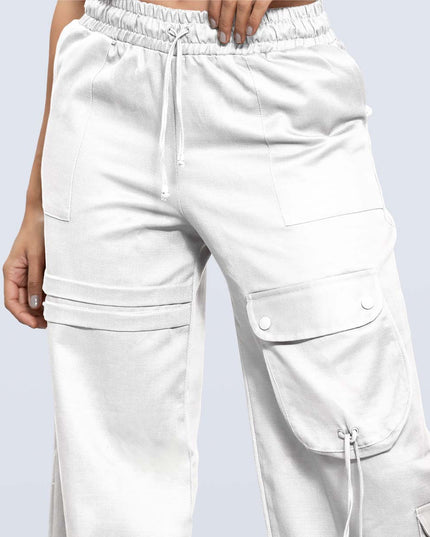 Pantalón natural tiro alto