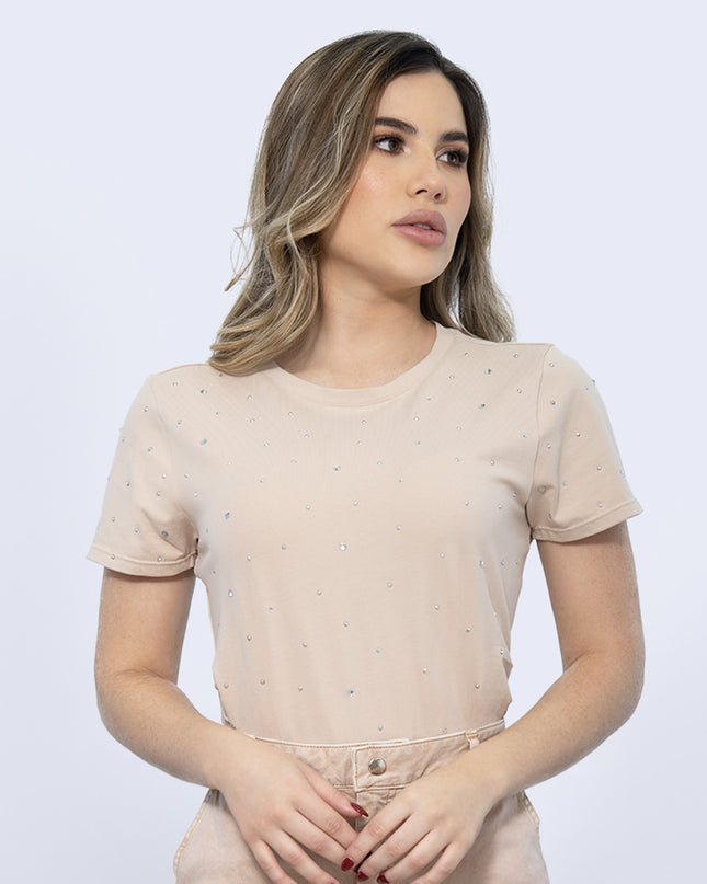 Camiseta Hotfix Beige