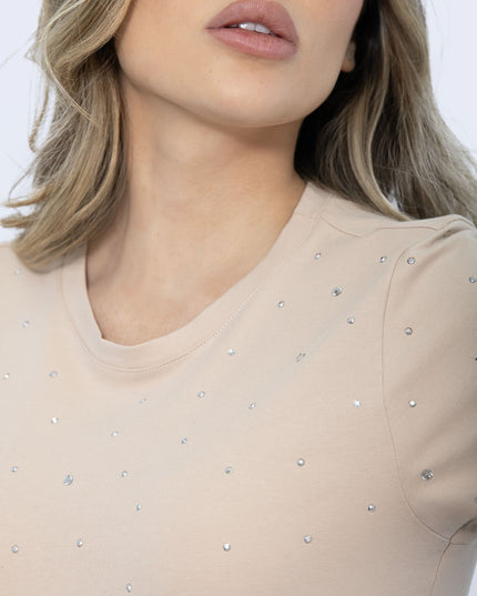 Camiseta Hotfix Beige