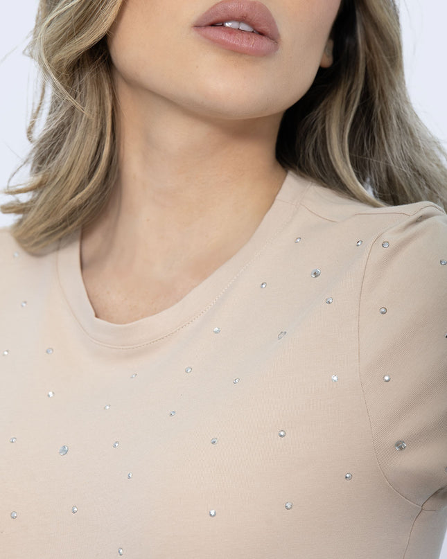 Camiseta Hotfix Beige