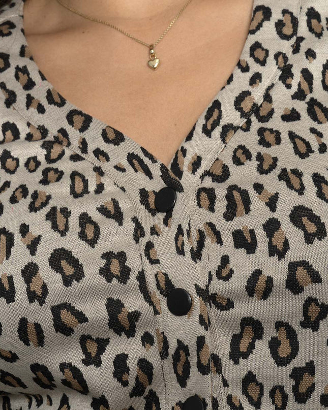 Buso Estampado animal print manga larga