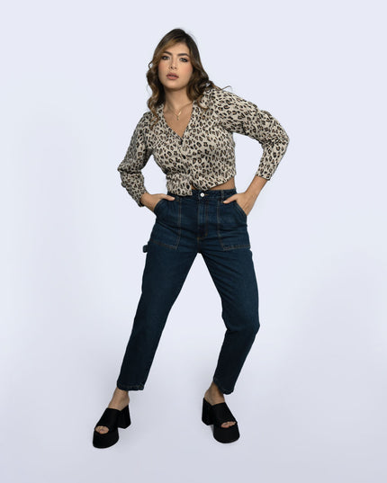 Buso Estampado animal print manga larga