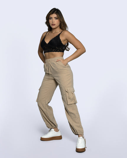 Pantalon Cargo Camel