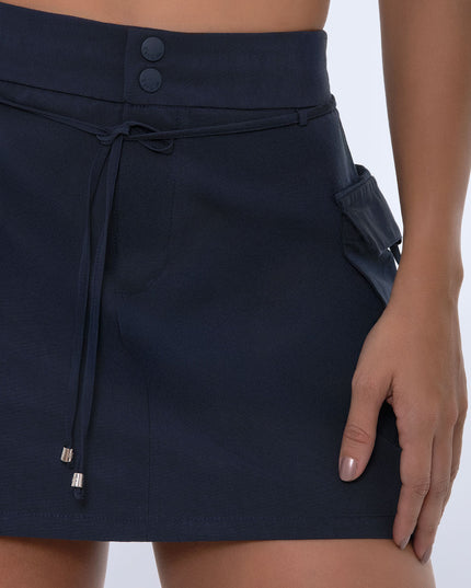 Falda cargo azul oscuro