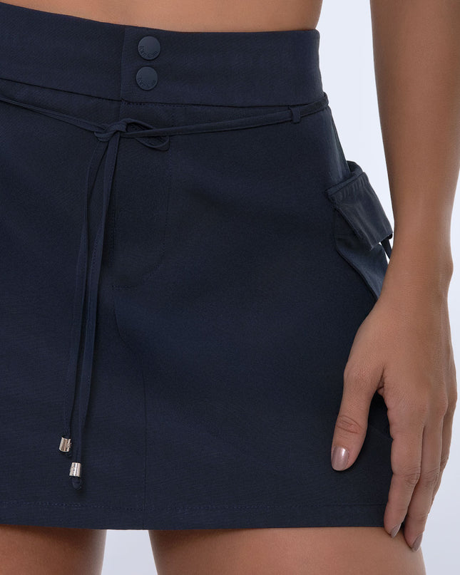 Falda cargo azul oscuro