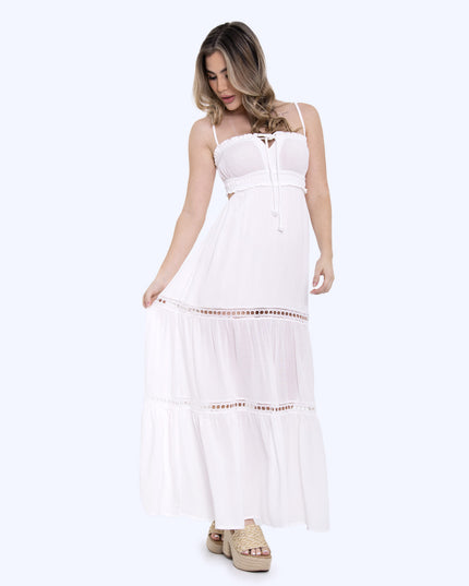 Vestido largo blanco