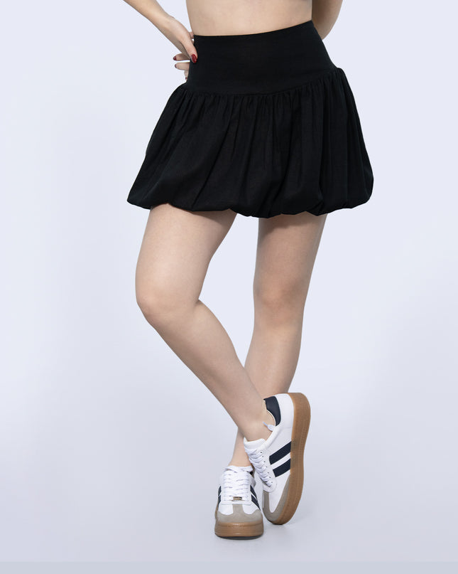 Falda Globo negro