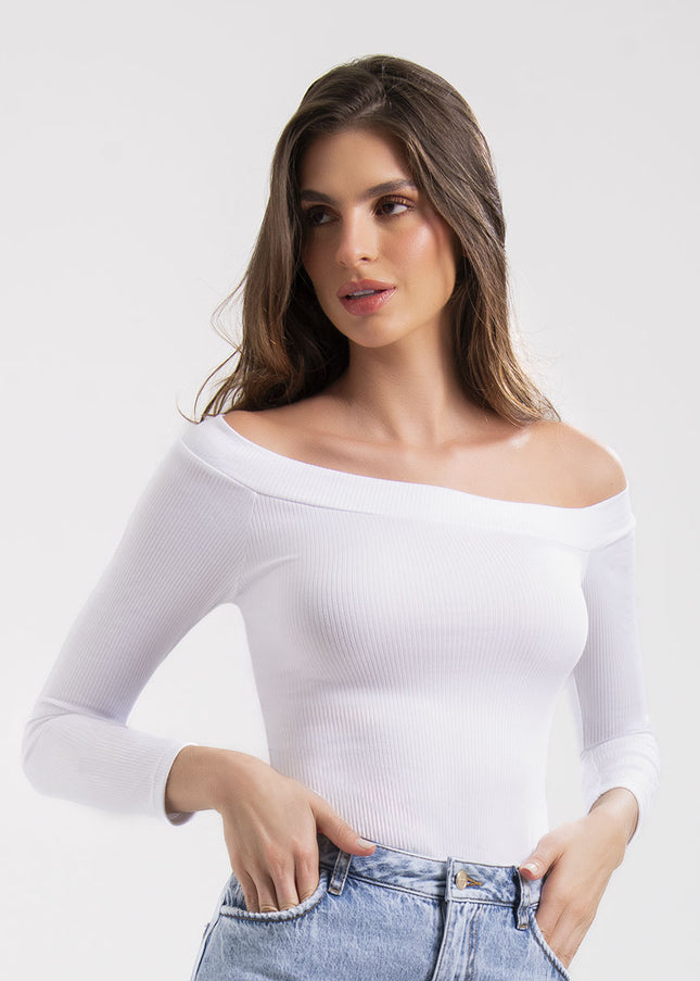 Blusa Manga larga blanca