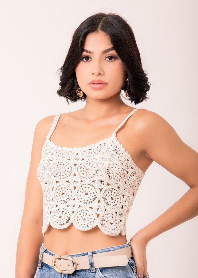 Croptop Avena tejido