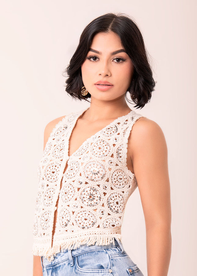 Chaleco Crochet Boho Chic