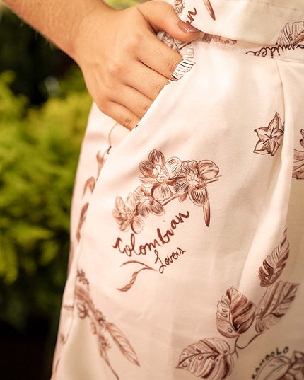 Short Avena estampado