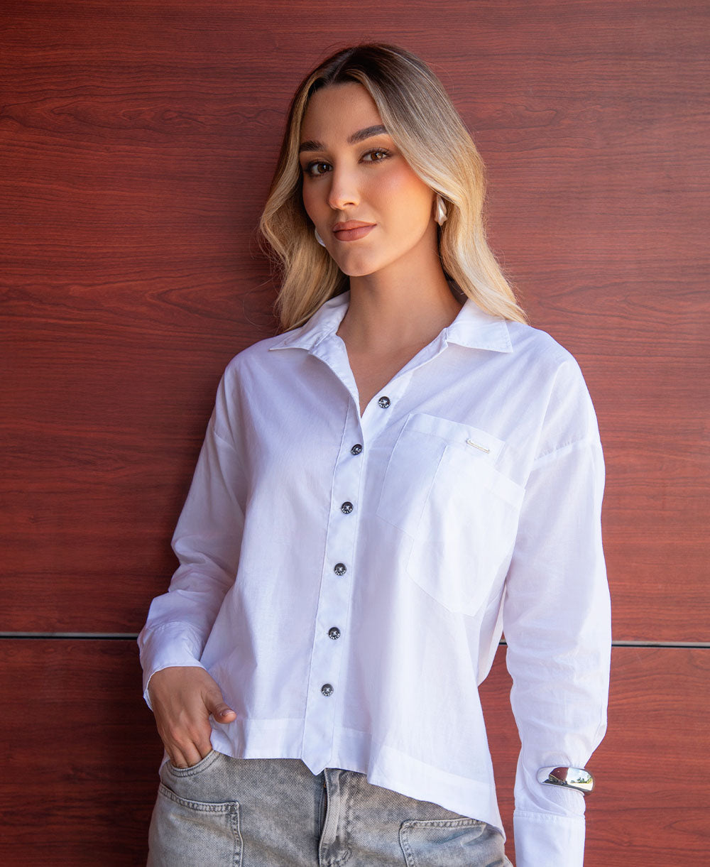 Camisa Blanca Clásica – Kan Can Jeans