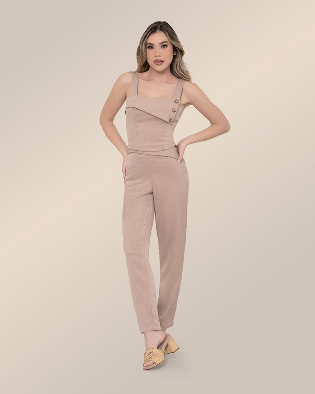 Set Camel minimal chic