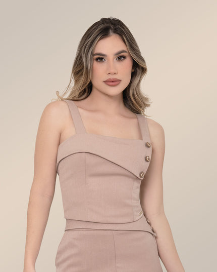 Set Camel minimal chic