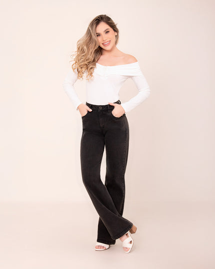 Blusa escote bardot natural