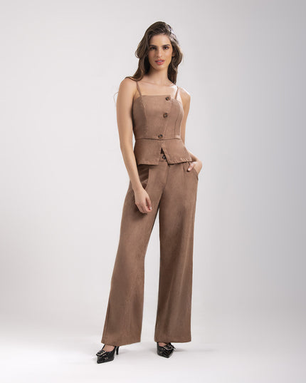 Set Mocca textura gamuza