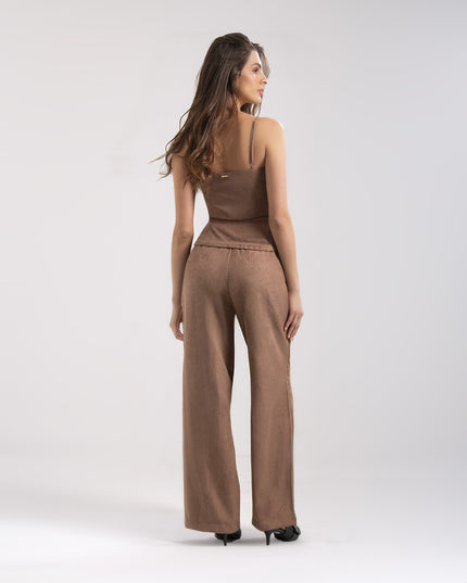 Set Mocca textura gamuza