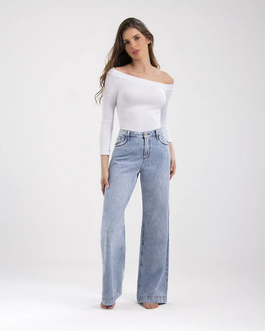 Blusa Manga larga blanca