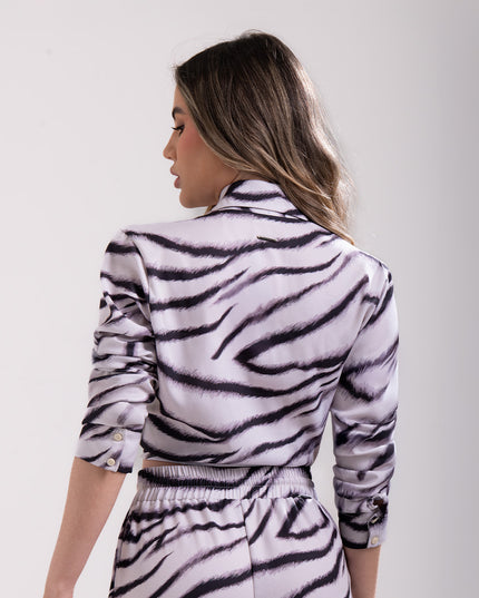 Set Estampado zebra print.