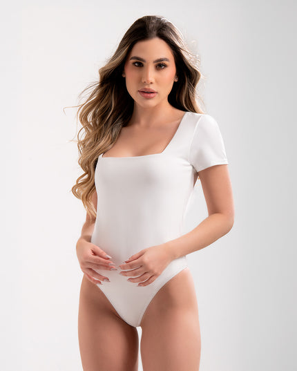 Body Escote cuadrado blanco