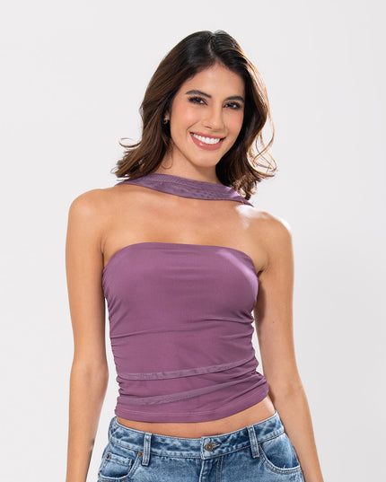 Blusa Malva strapple multifuncional