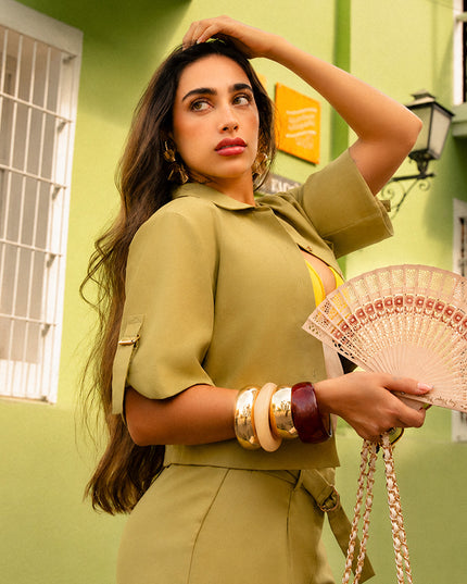 Set Verde oliva