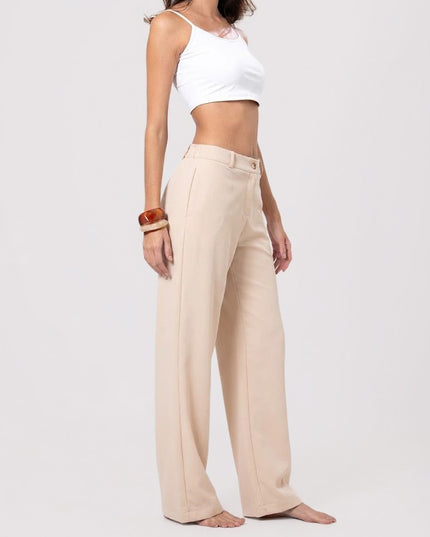 Pantalón sastre beige