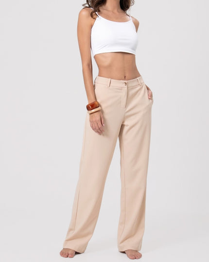 Pantalón sastre beige