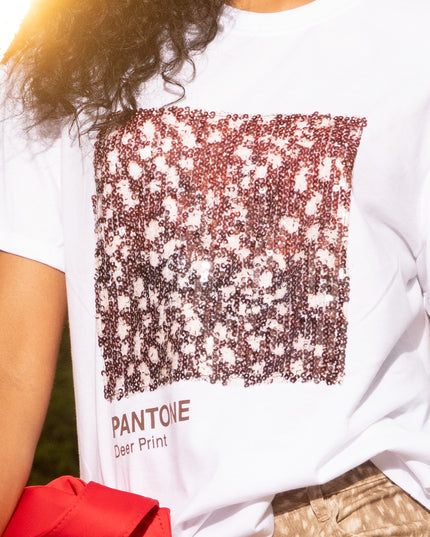 Camiseta Blanca con lentejuela