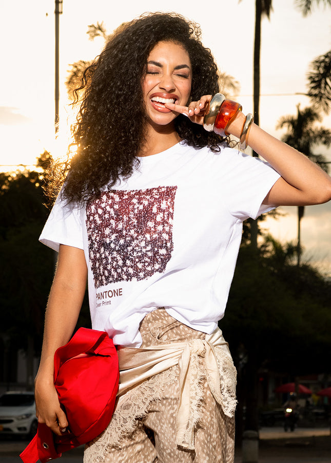 Camiseta Blanca con lentejuela