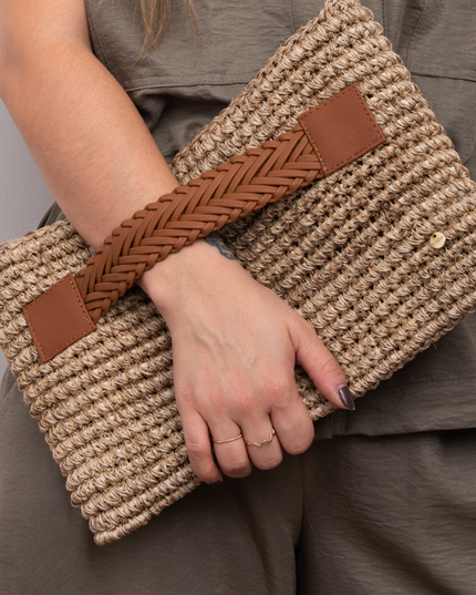 Bolso Clucth trenzado