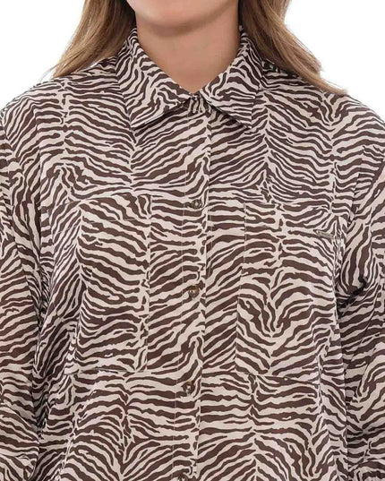 Camisa estampada animal print