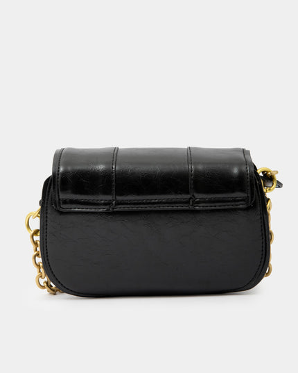 Bolso Hombro negro con cadena