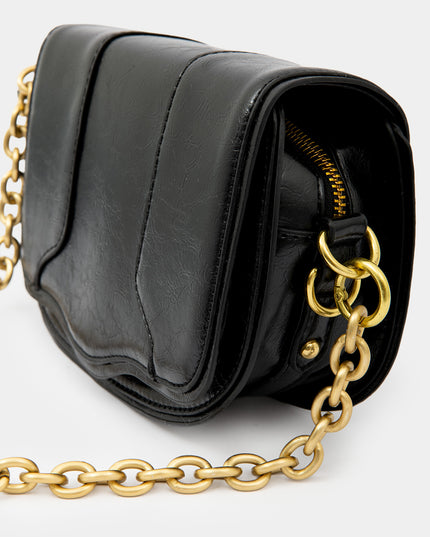 Bolso Hombro negro con cadena