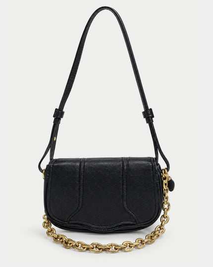 Bolso Hombro negro con cadena