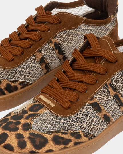 Tenis Casuales Animal Print Café para Mujer — KanCan, imagen 3 de 4